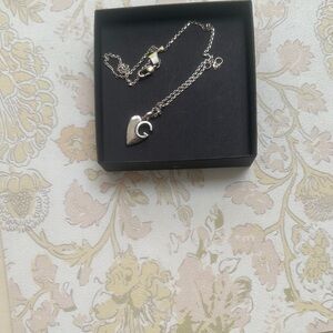 Gucci Silver Heart Necklace